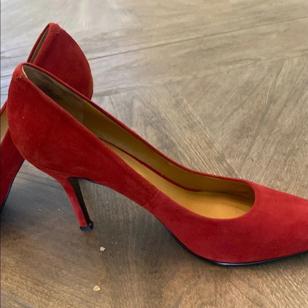 Nine West Red Suede Pumps - Picture 10 of 10